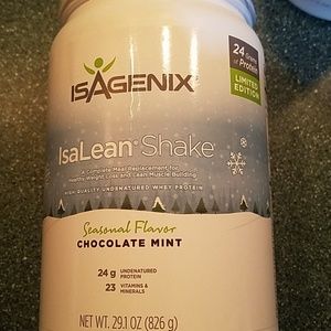 Isagenix seasonal chocolate mint shake mix